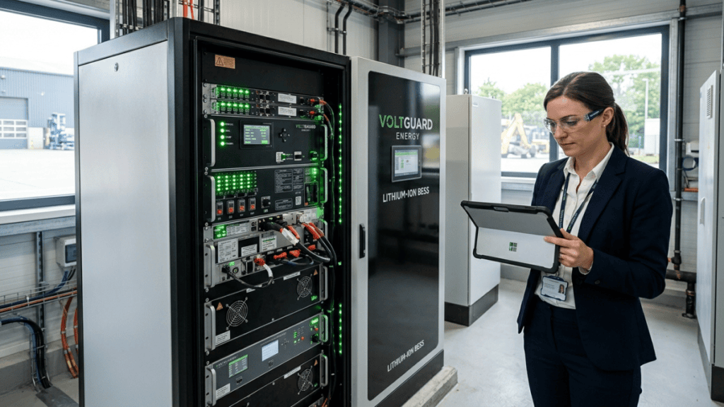 Een professionele installatie van een zakelijk accupack voor energieopslag die in aanmerking komt voor de EIA subsidie